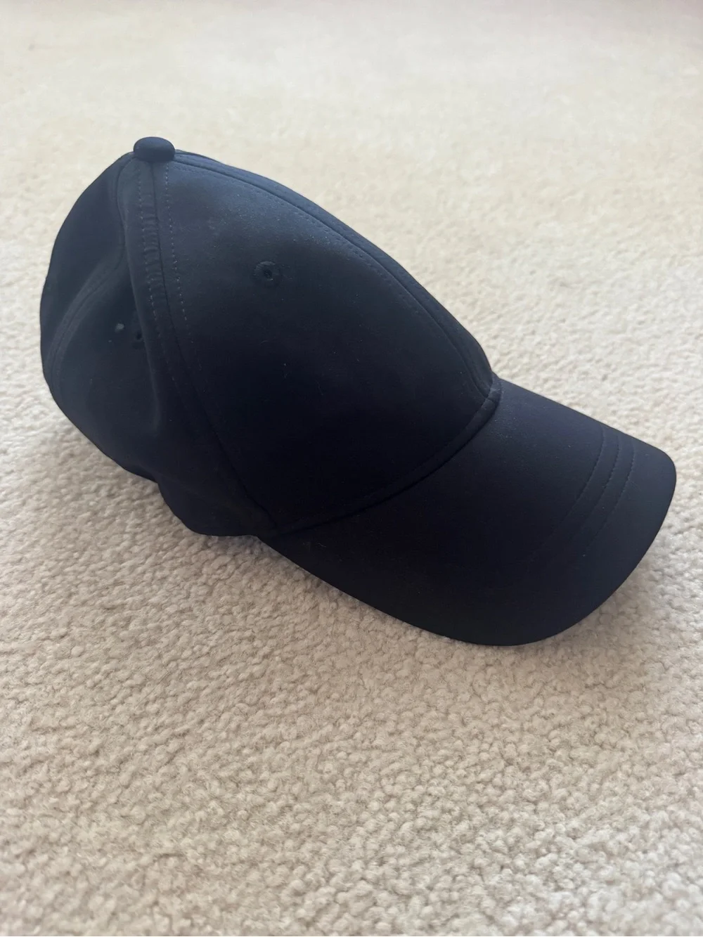 Lululemon Black Adjustable Performance Baseball Cap Hat One Size
